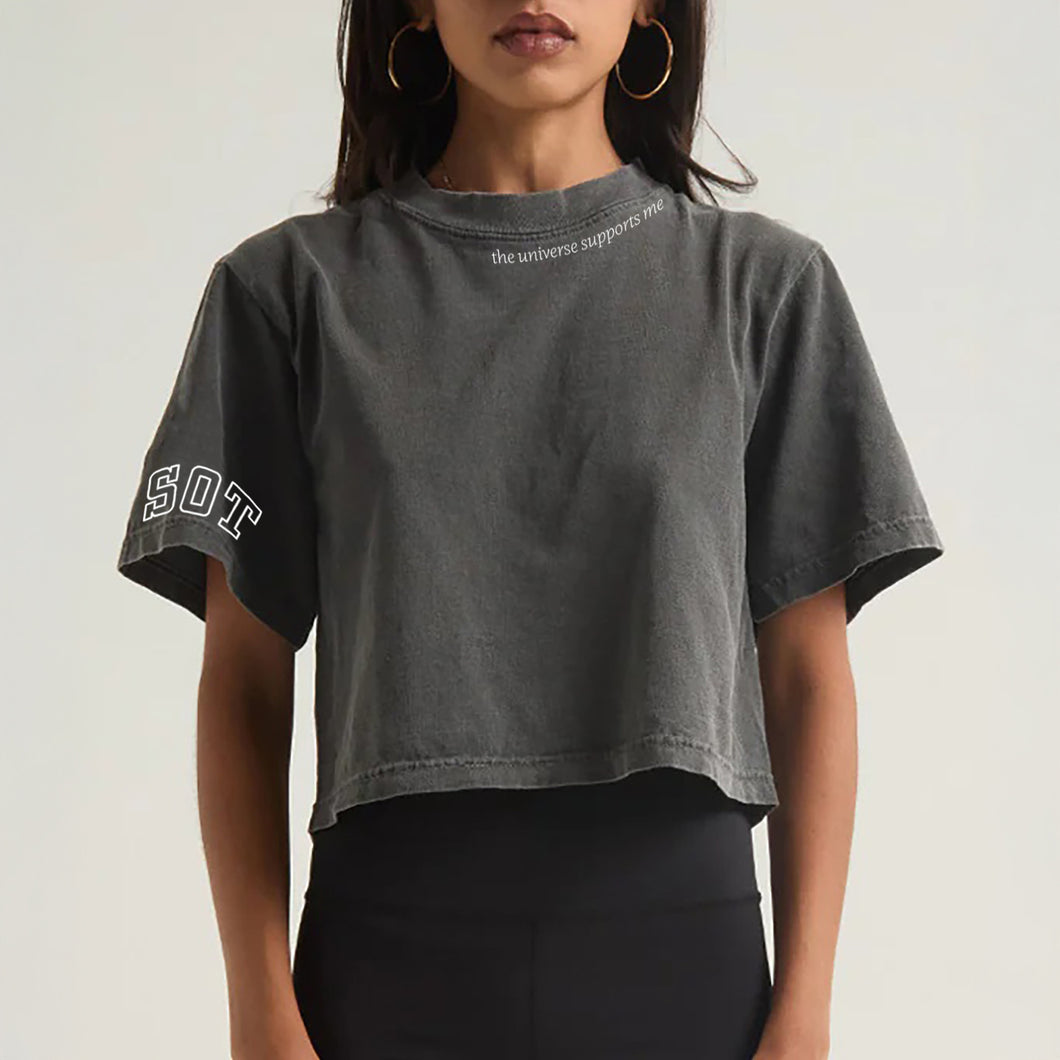 The Universe Supports Me Crop T-Shirt